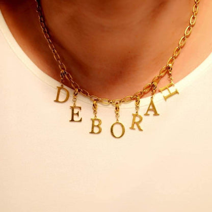 Breloque "Lettre initiale" - dorée